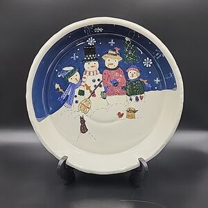 St Nicholas Square Snow Friends Collection Round Bowl 12" x 2.25"